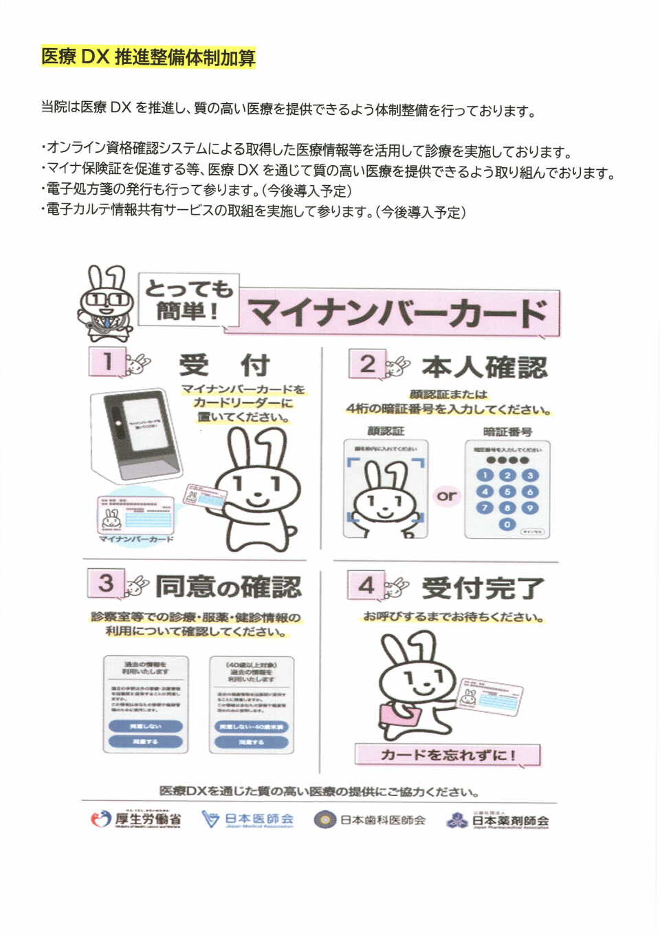 医療DX推進整備体制加算について